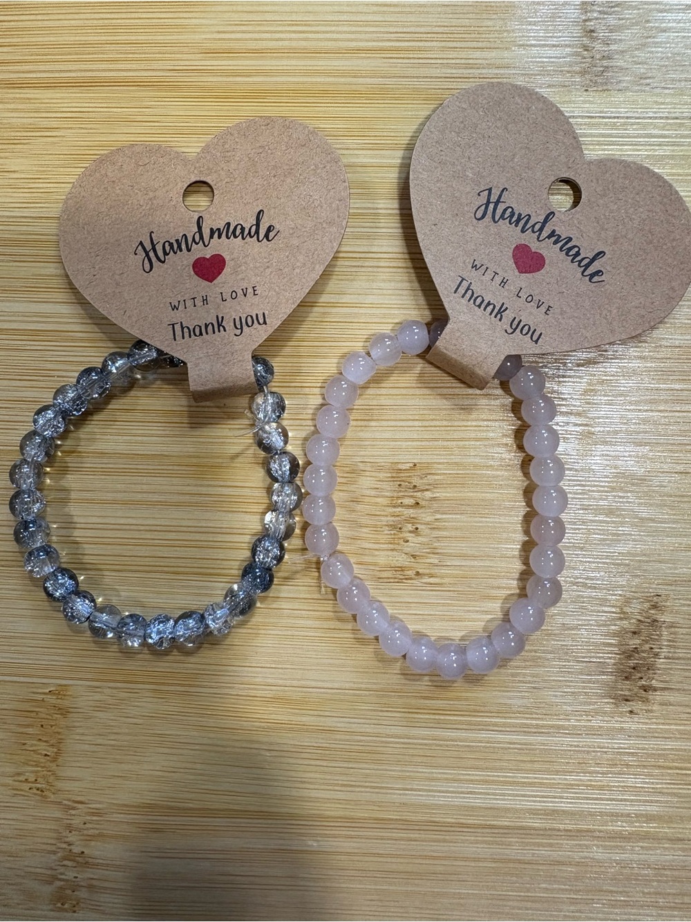 Handmade glass bead necklaces made specifically for juju